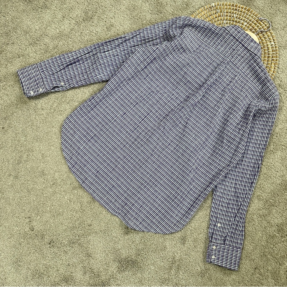 XiRENA Women’s Dawson Crinkled Button Down Shirt Longsleeve in Plaid Purple XS - Picture 8 of 14